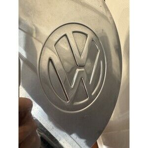 Vintage Volkswagen 6" Chrome Dog Dish Hubcap Center Cap VW Emblem